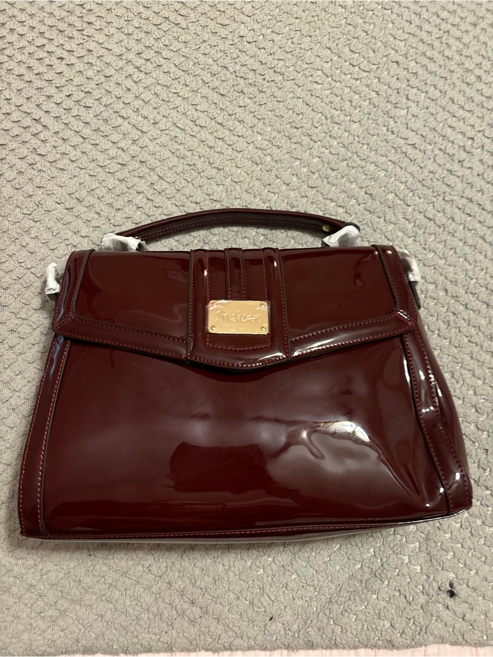 Stauer Vintage Maroon Purse NWT